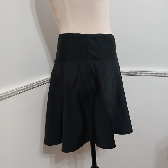Ewedoos Womens Black Athletic Skort Tummy Control Tennis Golf Skirt with Pocket - Picture 7 of 12